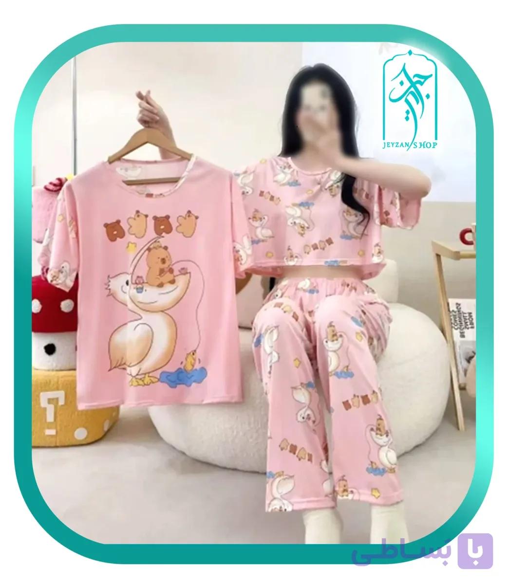لباس ست سه تکه زنانه طرح مرغ ماهی خوار کد H294