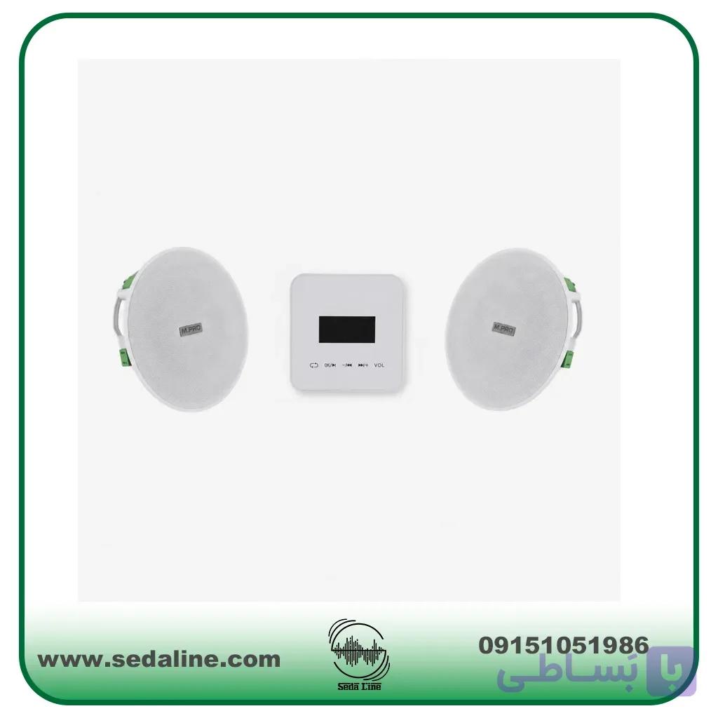 اسپیکر سقفی ام پرو ۲ عدد مدل ۶۱۶ وآمپلی فایر دیواری آدلر مدل Z60H — تصویر 1