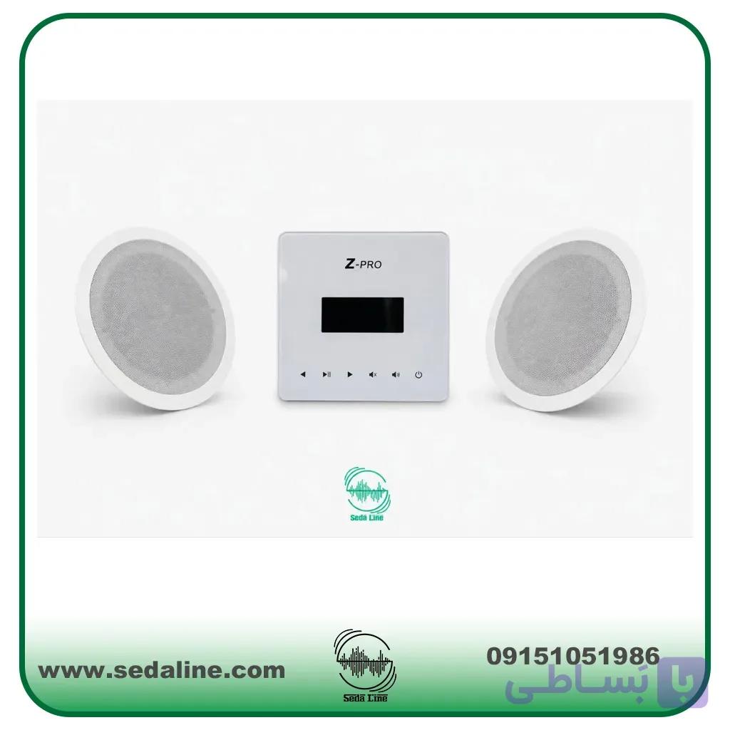 اسپیکر سقفی پارتی ساند دو عدد مدل F6 و آمپلی فایر دیواری z.pro — تصویر 1