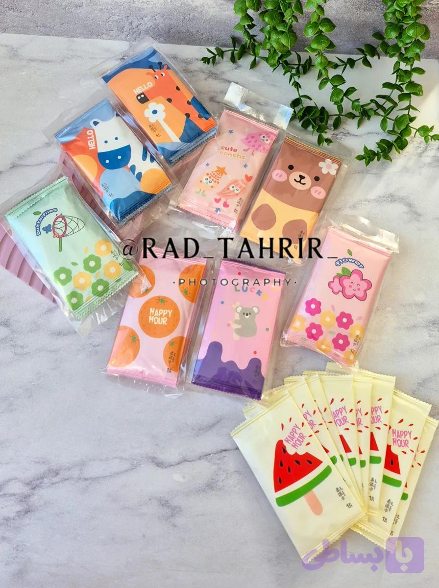 دستمال مرطوب بسته ۱۰ عددی