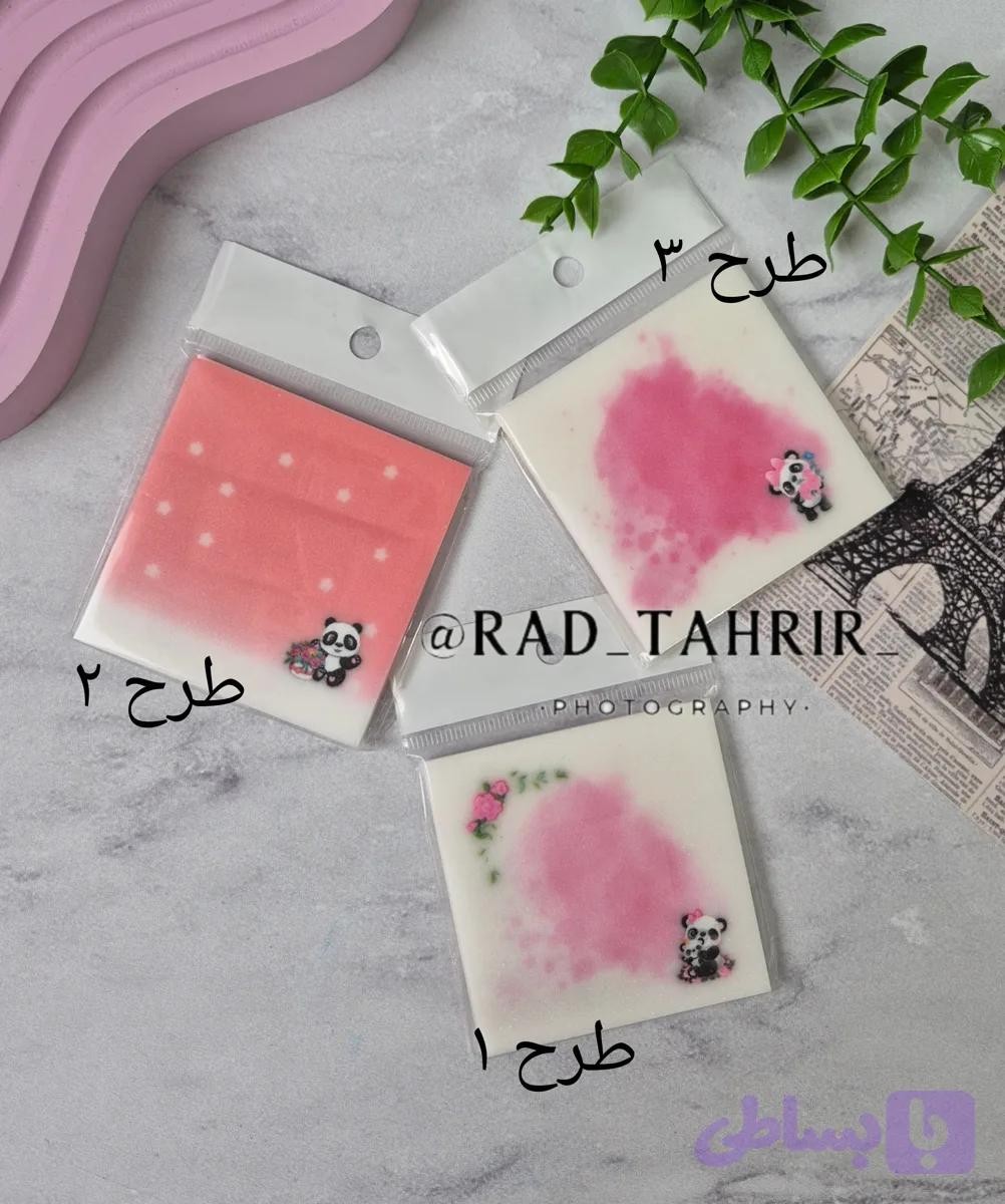 استیک نوت شان و شفاف طرح دار