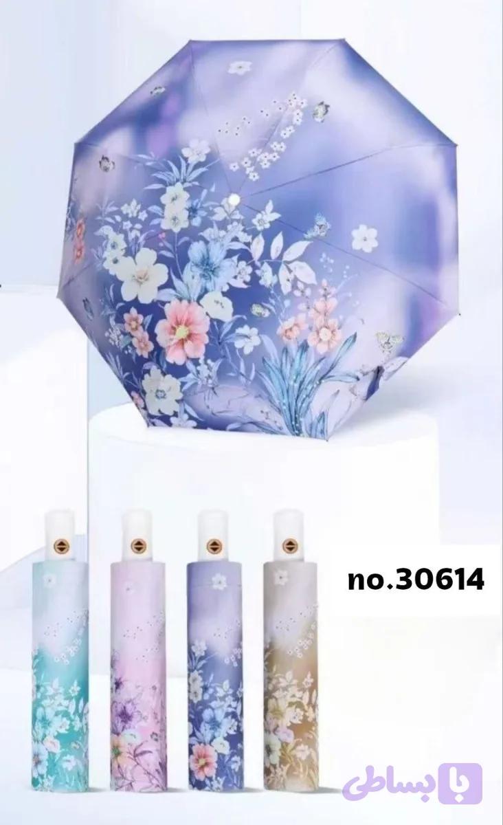 چتر وارداتی جمع شونده طرح دار