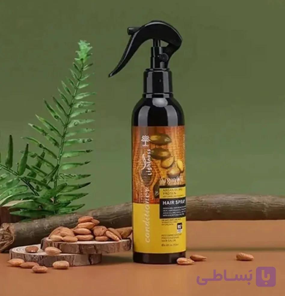 اسپری مو حجم دهنده ومغذی روغن آرگان لایتنس — تصویر 1