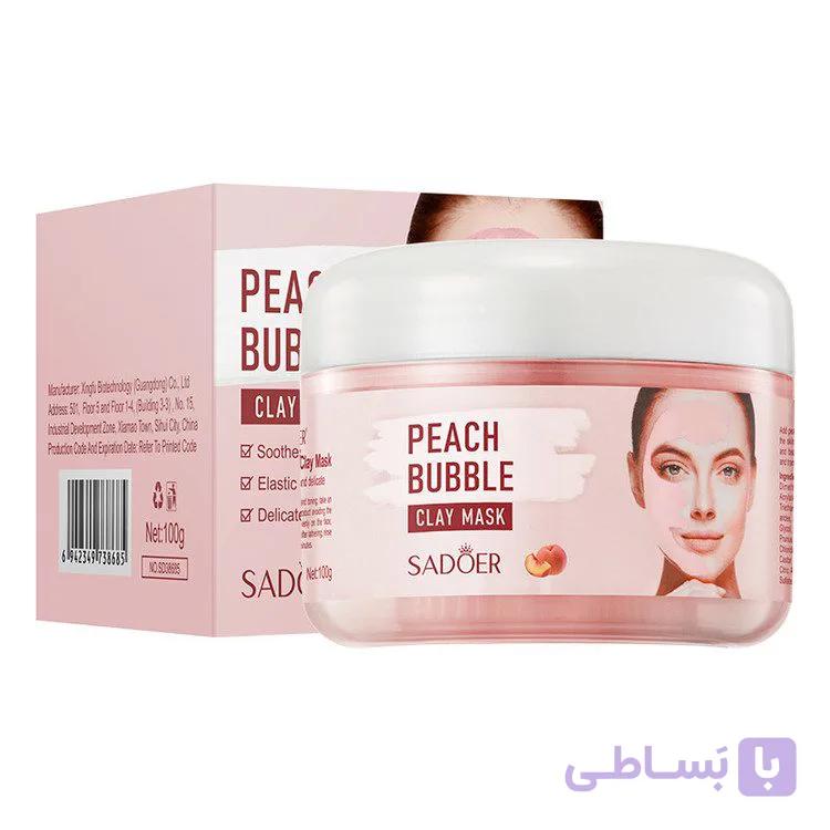 ماسک حبابی خاک رس با عصاره هلو — تصویر 1