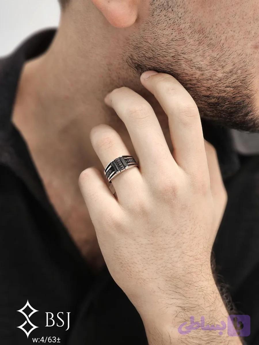 انگشتر نقره مردانه m2