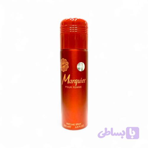 اسپری زنانه مارکویز ۲۰۰ میلی خوشبو کننده بدن و ضد تعریق (Marquis Women’s Spray 200ml): تجربه‌ای بی‌نظیر از رایحه لوکس