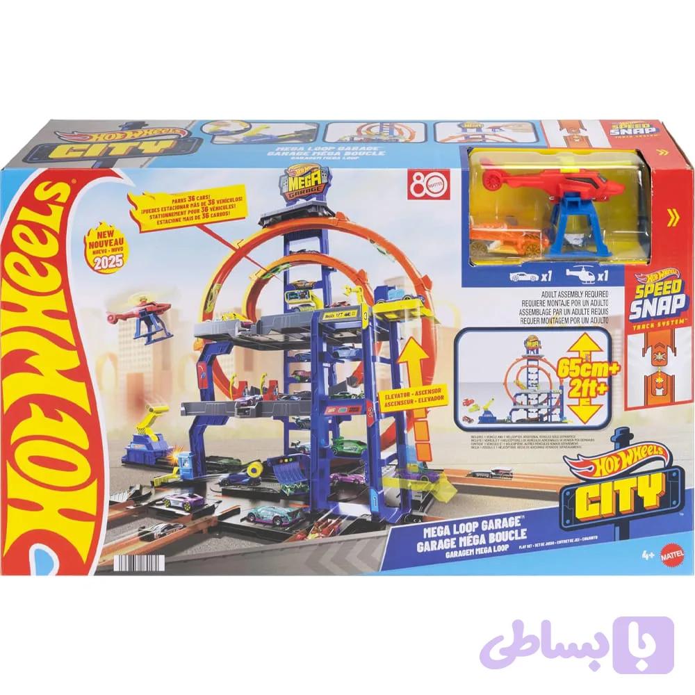 پارکینگ ماشین هات ویلز Mega Loop Garage کد:26416 JBM74