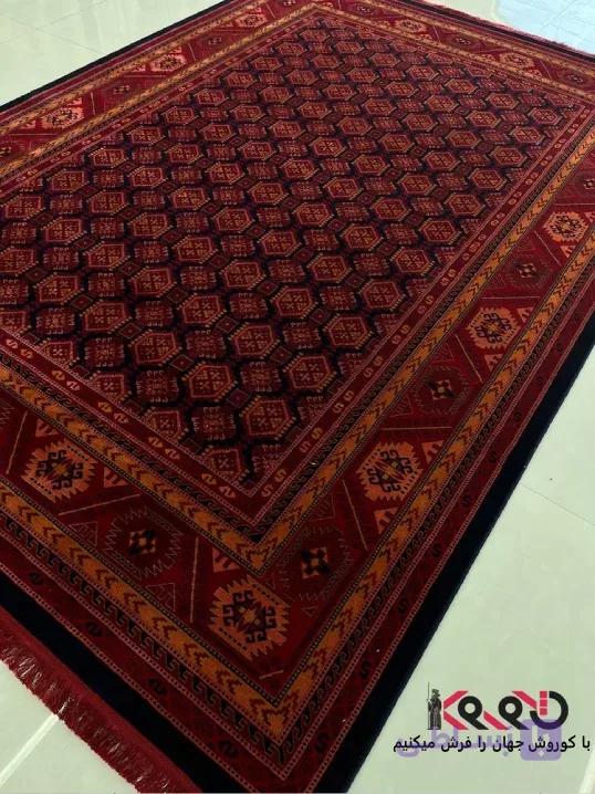 فرش بلوچی لاکی 700 شانه ارزان طرح فواد — تصویر 1