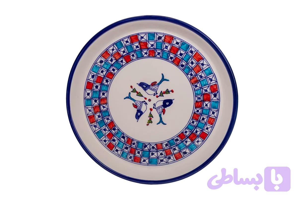 سینی گرد لبه دار سنتی — تصویر 1