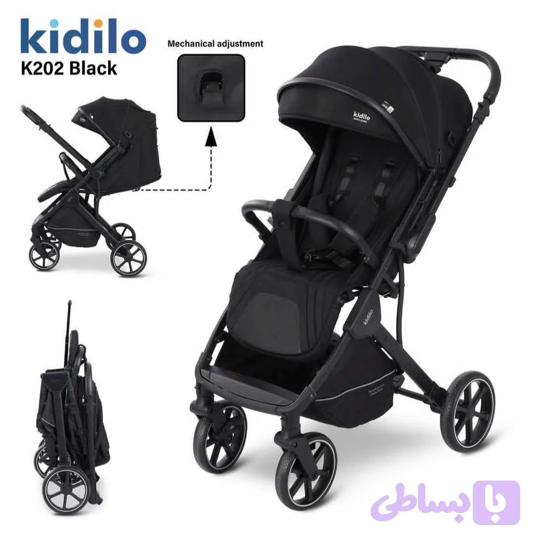 کالسکه چمدانی کیدیلو Kidilo 202 - رنگ مشکی