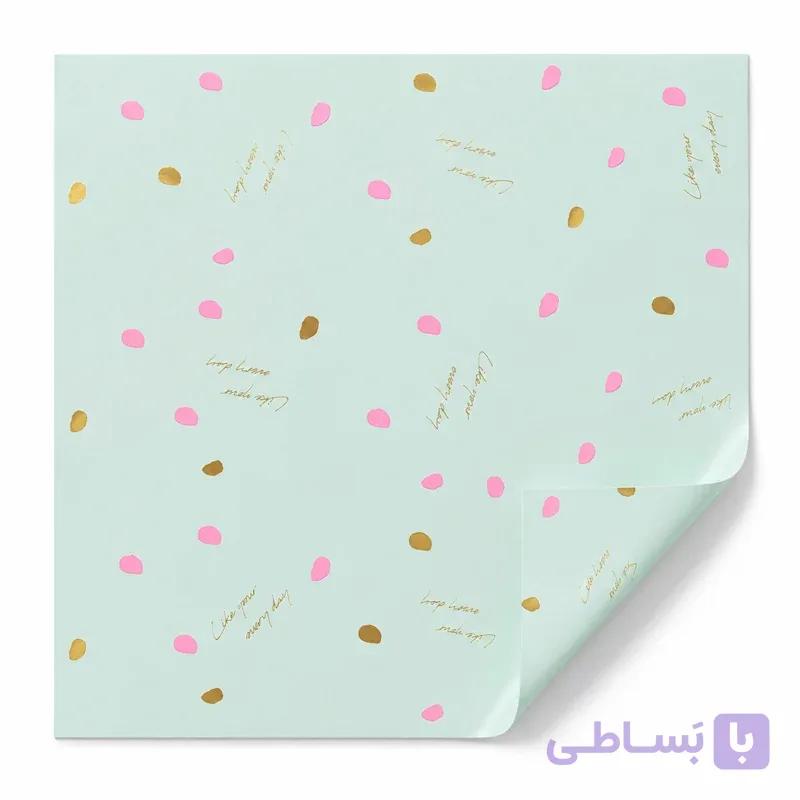 کاغذ ضدآب خارجی 20ورقی خالدار نوشته دار — تصویر 1