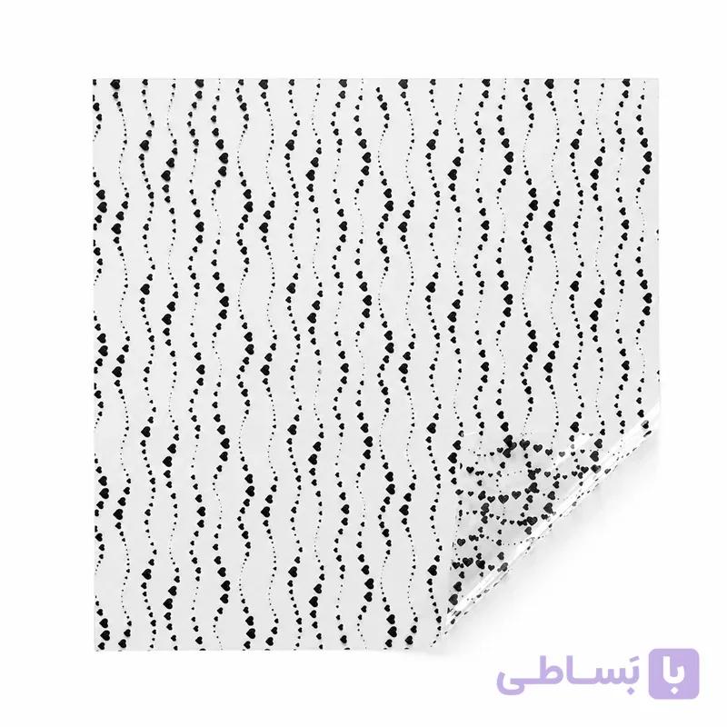 کاغذ ضدآب خارجی 20ورقی شفاف قلب ریز — تصویر 1