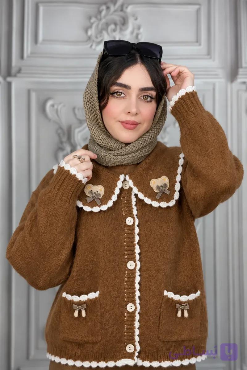 شومیز بافت یقه عروسکی