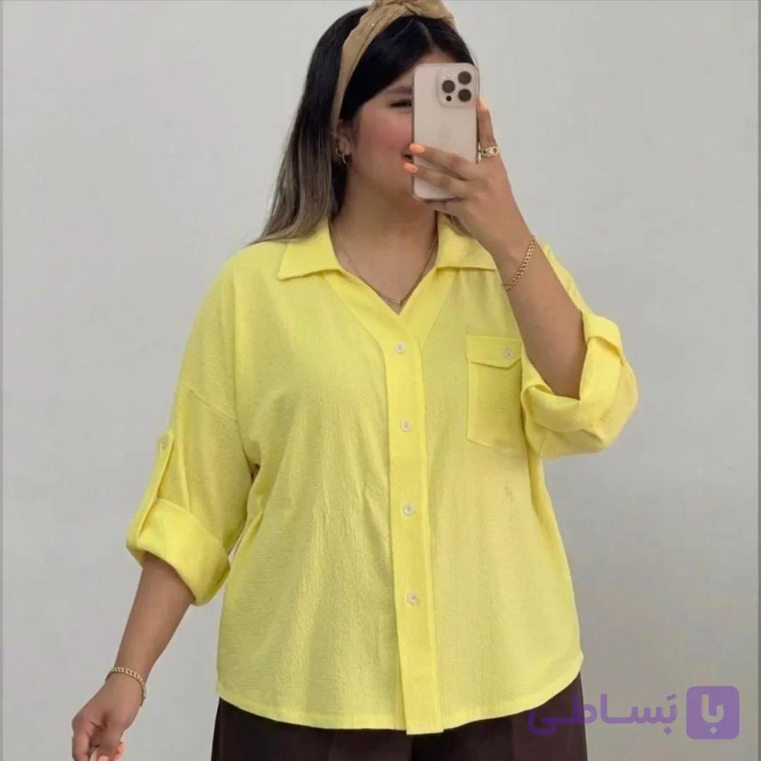 شومیز مانتویی یقه هفت — تصویر 1