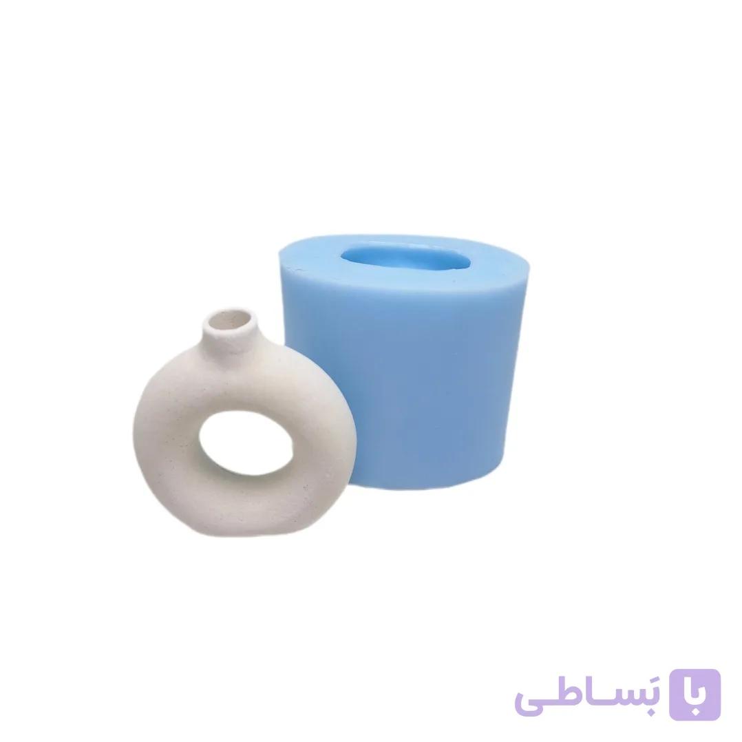 قالب سیلیکونی گلدان مینیاتوری مدل دونات