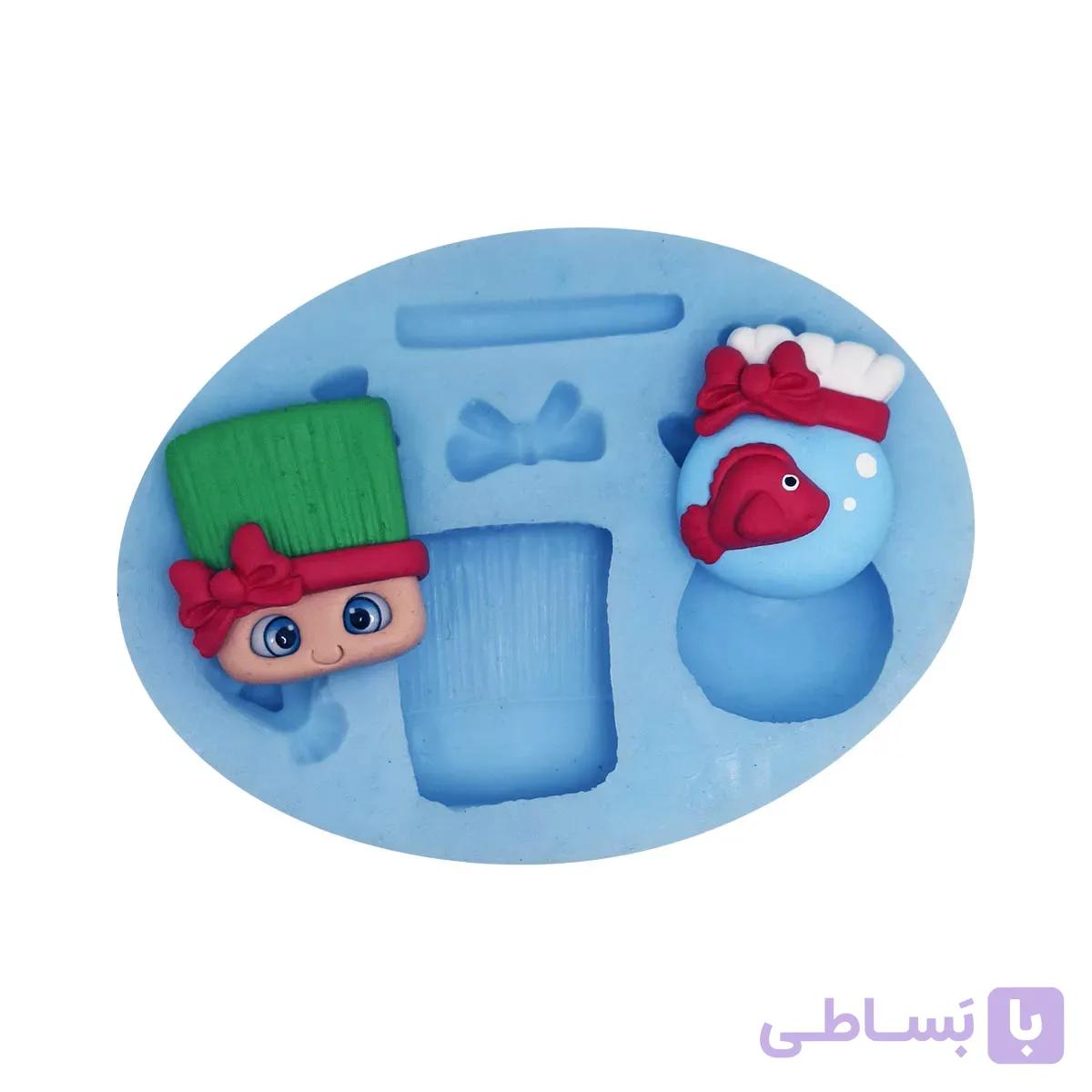 قالب سیلیکونی سبزه و تنگ ماهی — تصویر 1