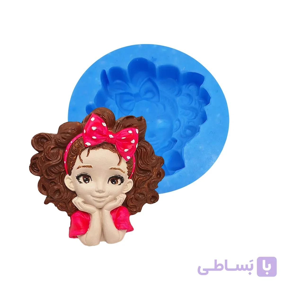 قالب سیلیکونی دختر مو فرفری — تصویر 1