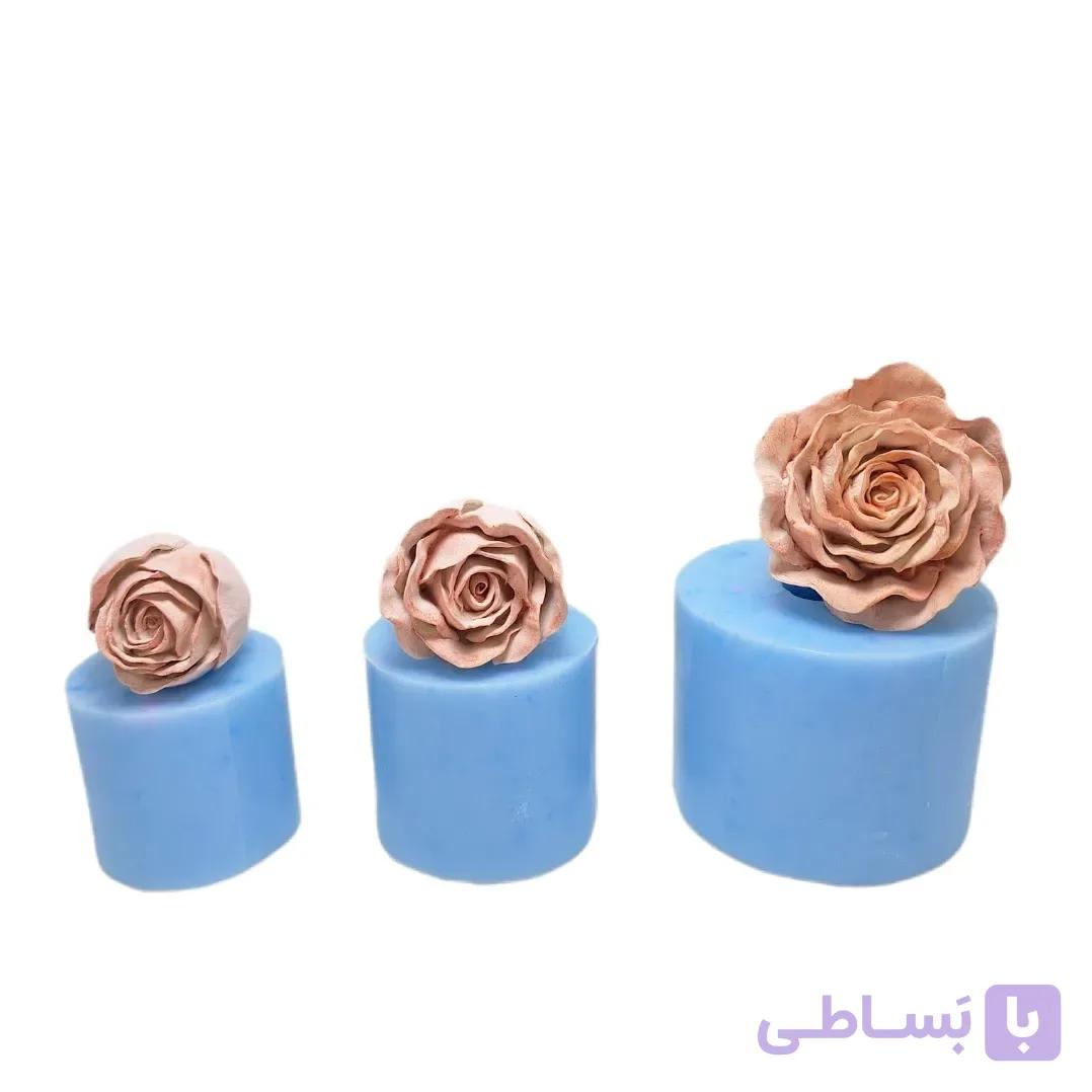 قالب سیلیکونی مدل رز ۳عددی