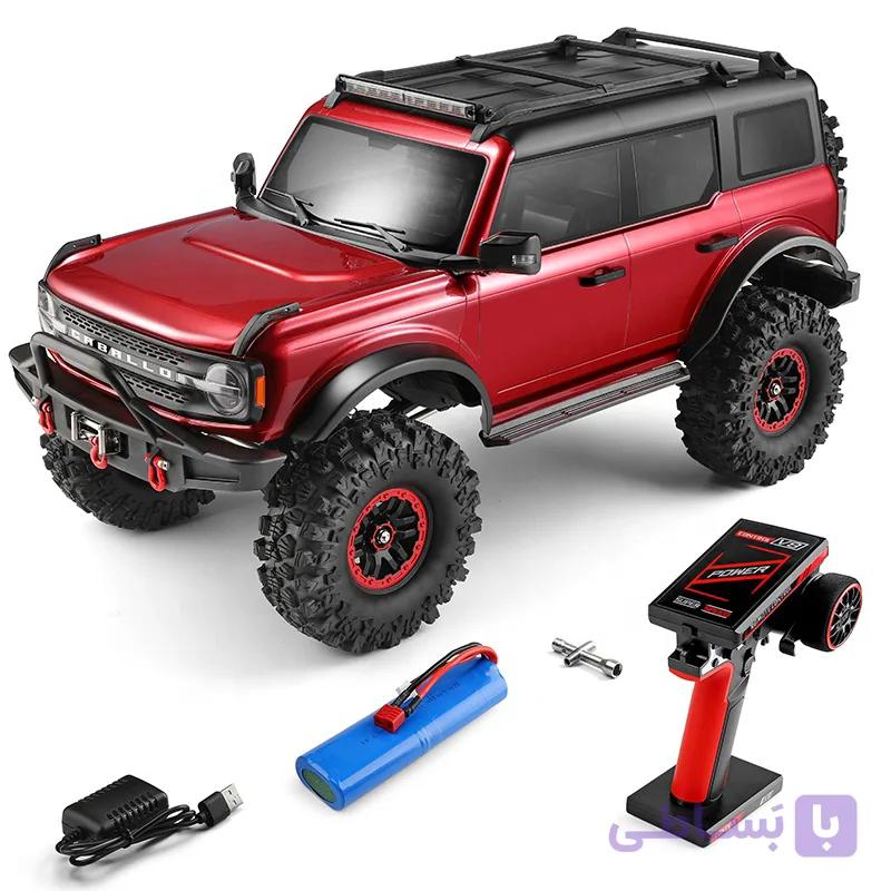 ماشین کنترلی آفرود صخره نورد حرفه ای موتور براش کربن WLTOYS 104020 فورد برانکو مقیاس 1/10 — تصویر 1