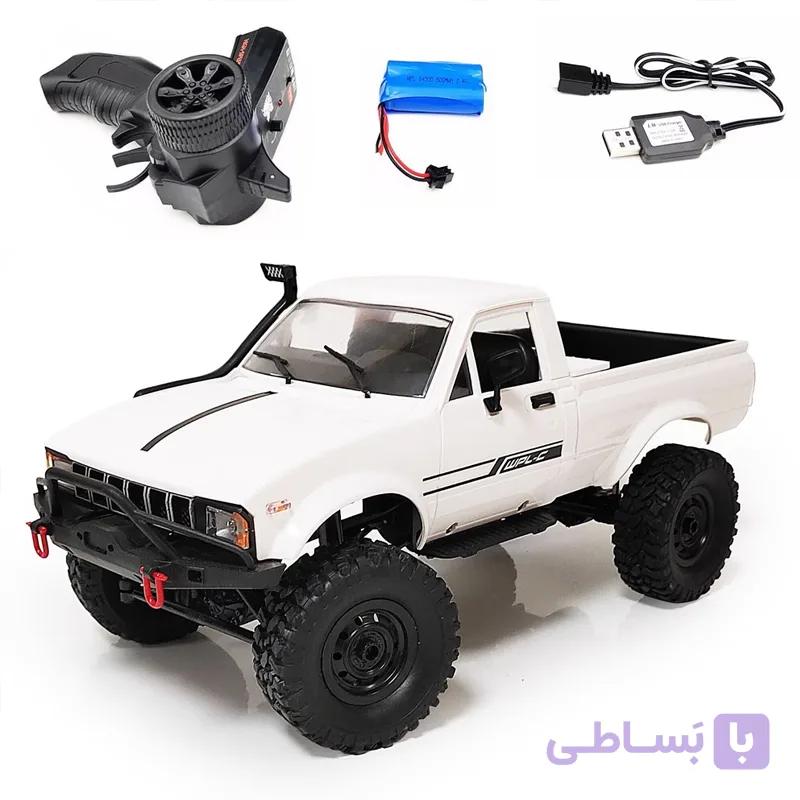 ماشین کنترلی آفرود پیکاپ مدل WPL C24 دو دیفرانسیل مقیاس 1/16 صخره نورد — تصویر 1