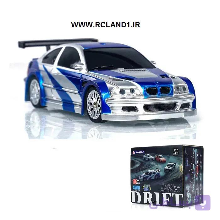 ماشین کنترلی دریفت میکرو مینی سایز مقیاس 1/43 طرح بی ام و BMW E46 نسخه استاندارد — تصویر 1