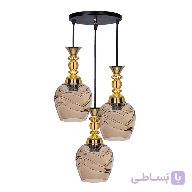 لوستر سه شعله مدل شکوفه N47