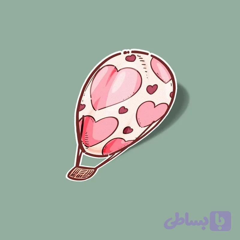 استیکر بالن عشق