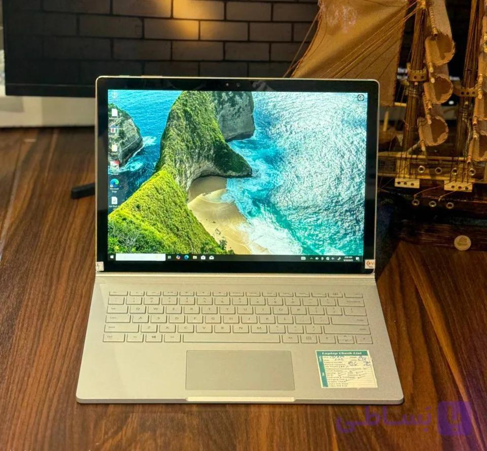 لپ‌تاپ/تبلت سرفیس بوک 1 (i7 / 8GB / 256GB / 3K لمسی) با ۶۰ روز تضمین تست! نسل اول شاهکار مهندسی مایکروسافت — تصویر 1