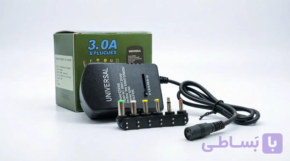 آداپتور 3 آمپر ولتاژ متغییر مدل ZD668 سوکت متغییر — تصویر 1