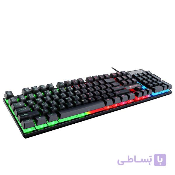 کیبورد سیم دار گیمینگ شبه مکانیکال ELEVEN ایلون مدل GK101 — تصویر 1