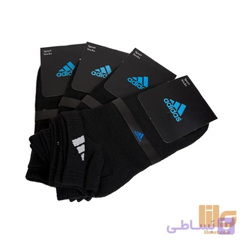 جوراب مچی آدیداس مشکی — تصویر 1
