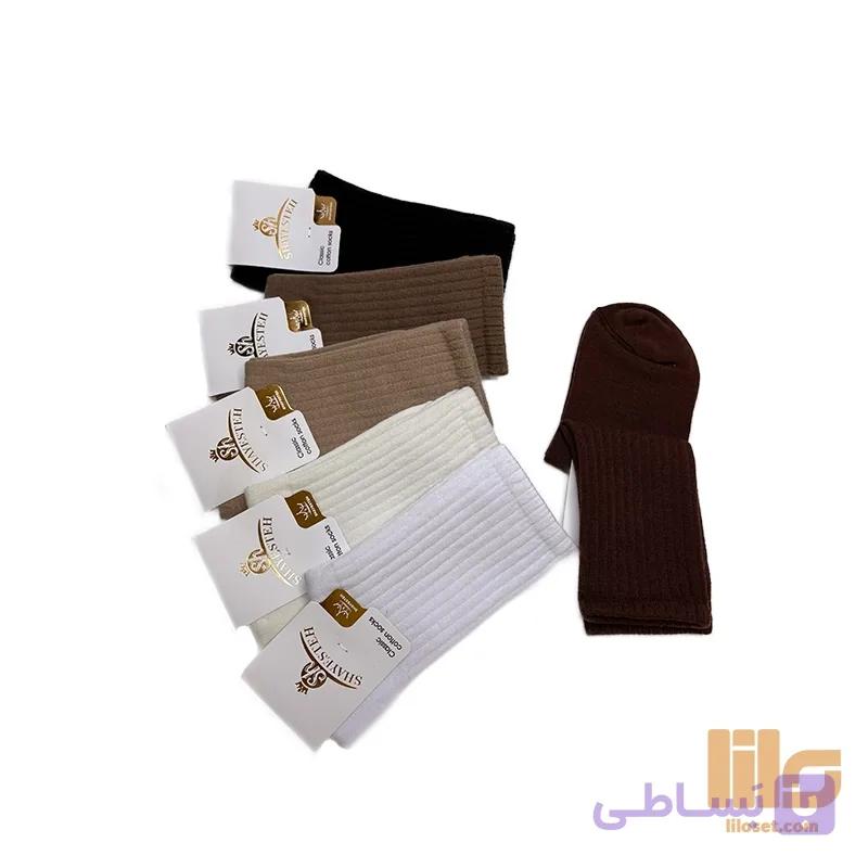 جوراب ساقدار کبریتی رنگ نود — تصویر 1