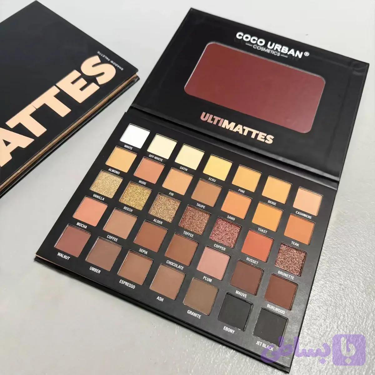 پالت سایه چشم 35 رنگ کوکو یوربان مدل COCO URBAN ULTIMATE MATTES — تصویر 1