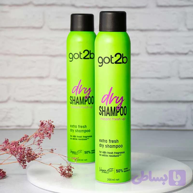 شوآرتسکوف شامپو خشک مو گات تو بی تمیز کننده سبز 200ml — تصویر 1