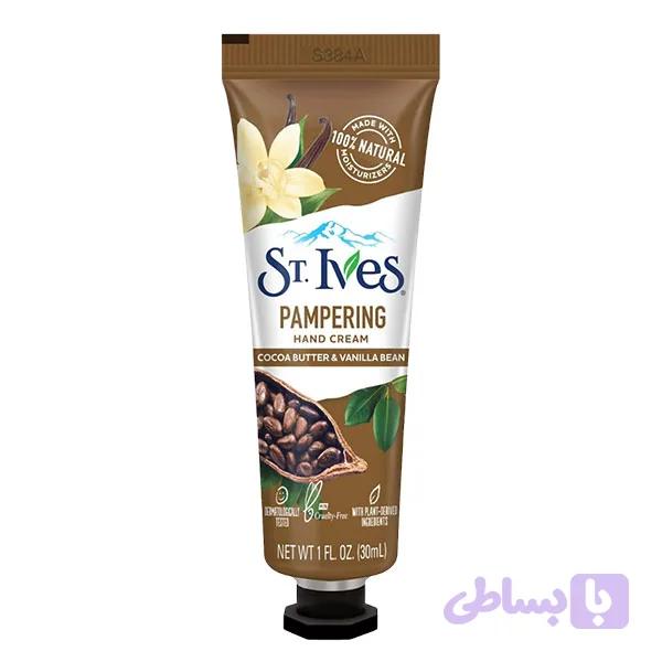 کرم دست کره کاکائو و وانیل سینت ایوز St.ives Hand Cream Cocoa Butter & Vanilla Bean 30Ml — تصویر 1