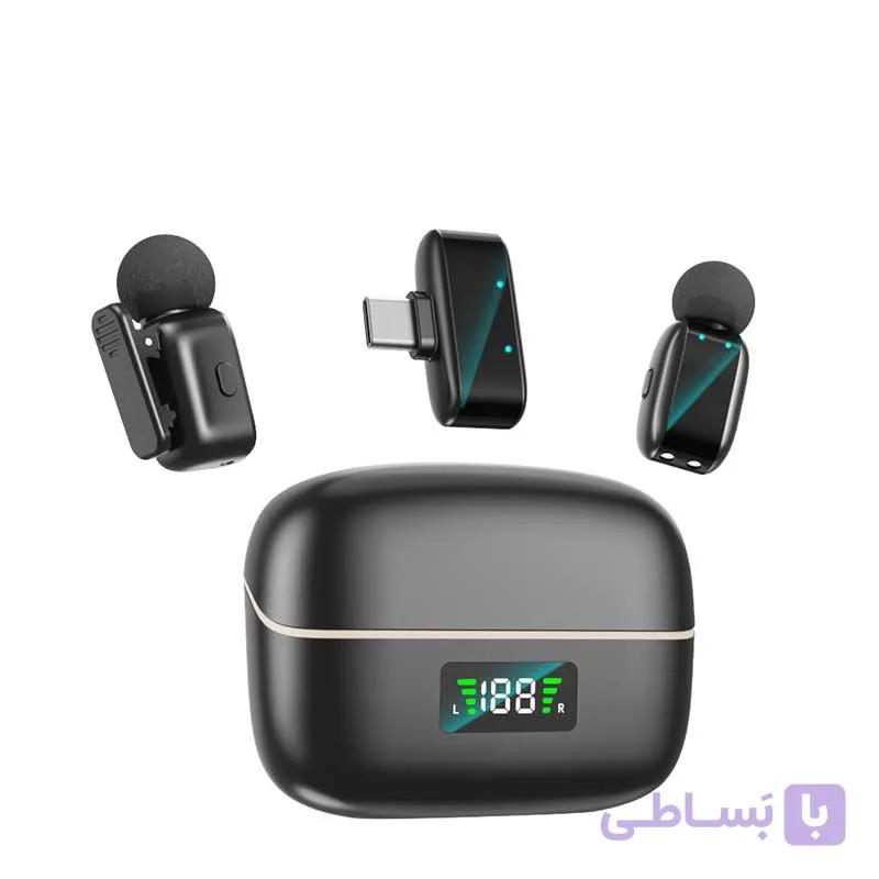 میکروفون یقه‌ای وایرلس SX35 Mini دو فرستنده — تصویر 1