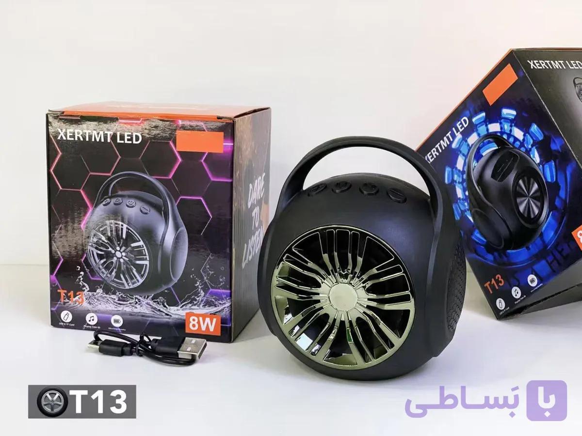 اسپیکر بلوتوثی XERTMT T13 چراغ‌دار — تصویر 1
