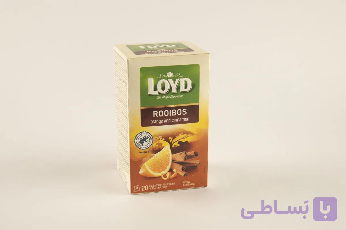 چای رویبوس با پرتقال و دارچین لوید 20 عددی ROOIBOS orange and cinnamon
