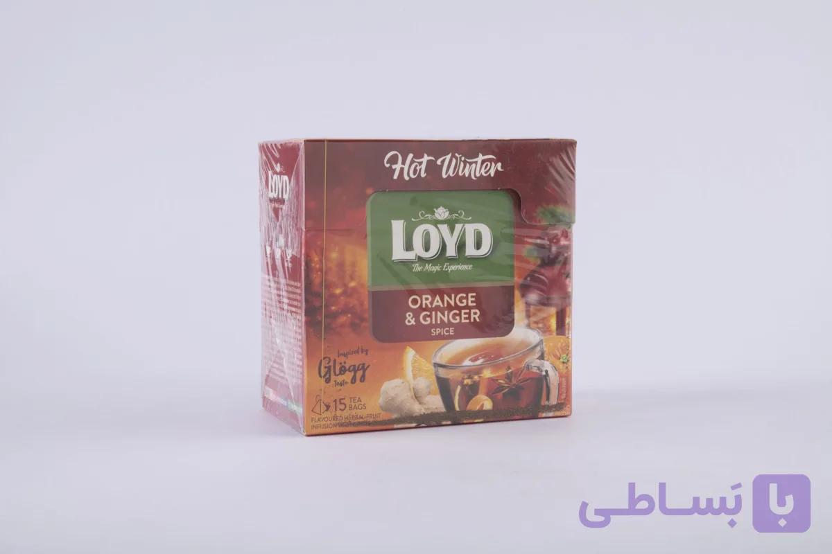 دمنوش پرتقال با زنجبیل لوید 20 عددی ORANGE & GINGER SPICE LOYD