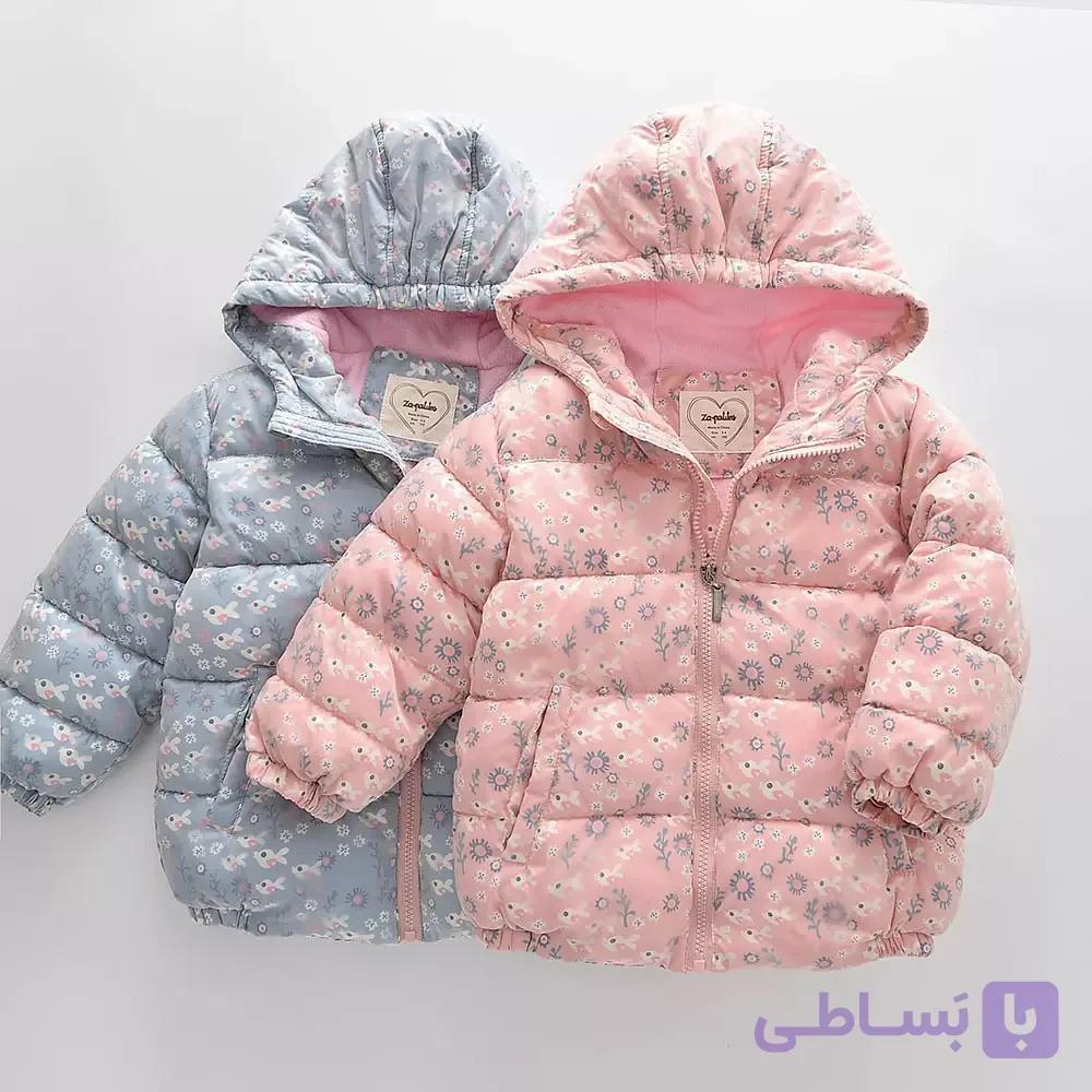 کاپشن دخترانه طرح ماهی — تصویر 1