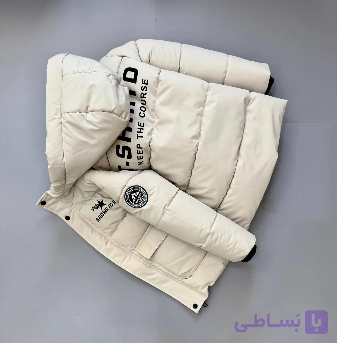 کاپشن قواره دار اسپرت طرح snow kids — تصویر 1