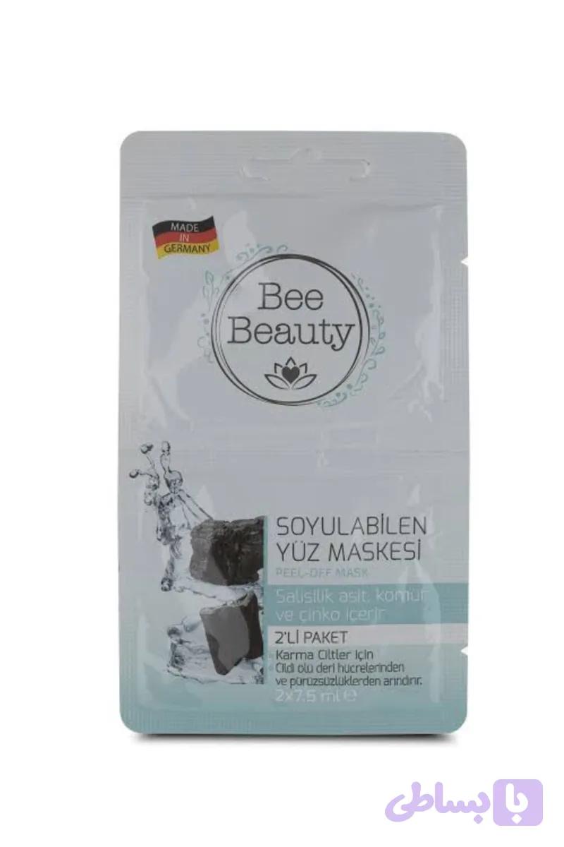 ماسک کرمی لایه بردار ذغال بی بیوتی Bee beauty
