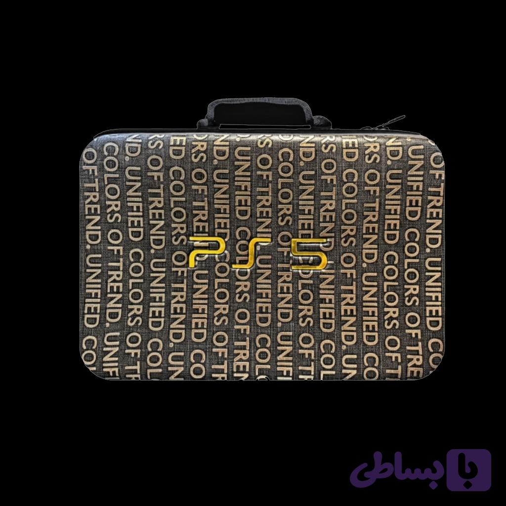 کیف حمل PS5 slim چرمی طرح unified colors of trend — تصویر 1