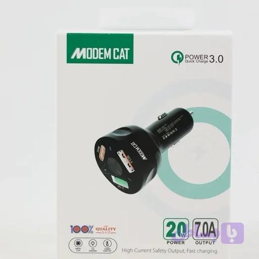 شارژر فندکی 20 وات Modem Cat مدل MCC-008 — تصویر 1