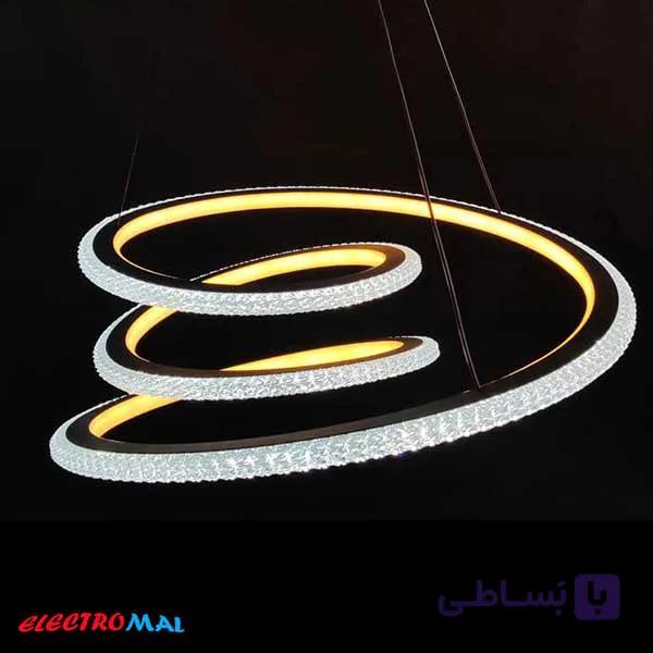 لوستر مدرن مدل دایره تودلی دوطرفه