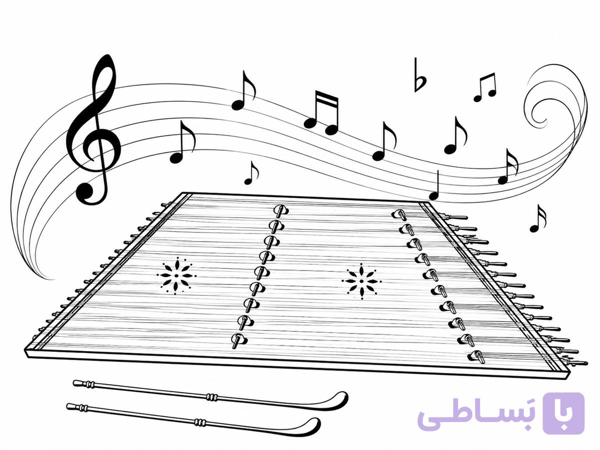 نت سنتور آهنگ غمگنانه کیوان ساکت