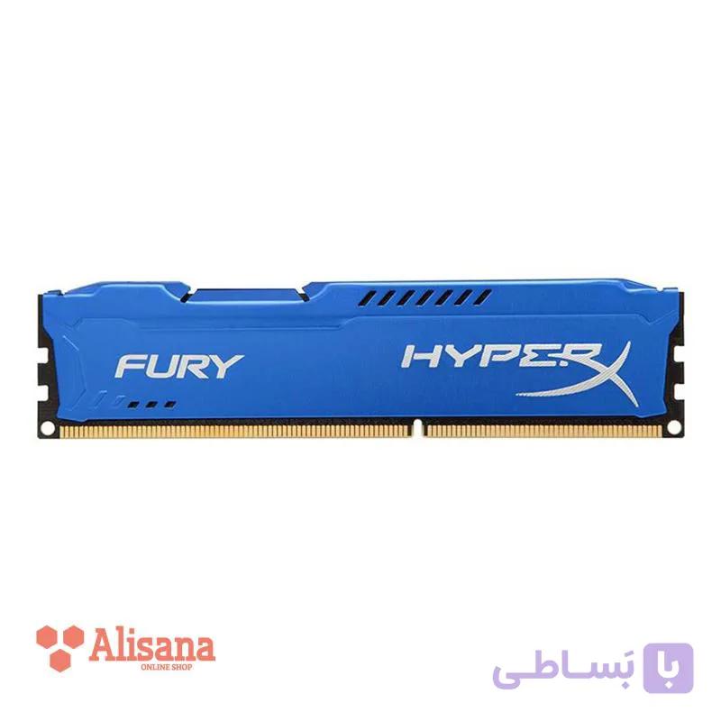 رم کامپیوتر کینگستون مدل FURY HYPERX HX318C10F4 ظرفیت 4 گیگابایت DDR3 1600MHz CL10 — تصویر 1