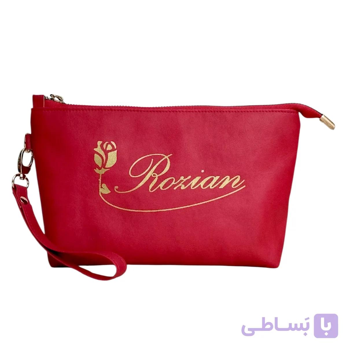 کیف آرایشی چرمی – قرمز