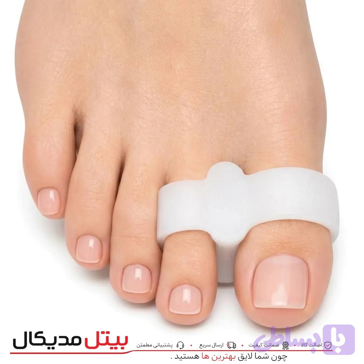 فاصله دهنده انگشت سیلیکونی یا هالوکس والگوس — تصویر 1