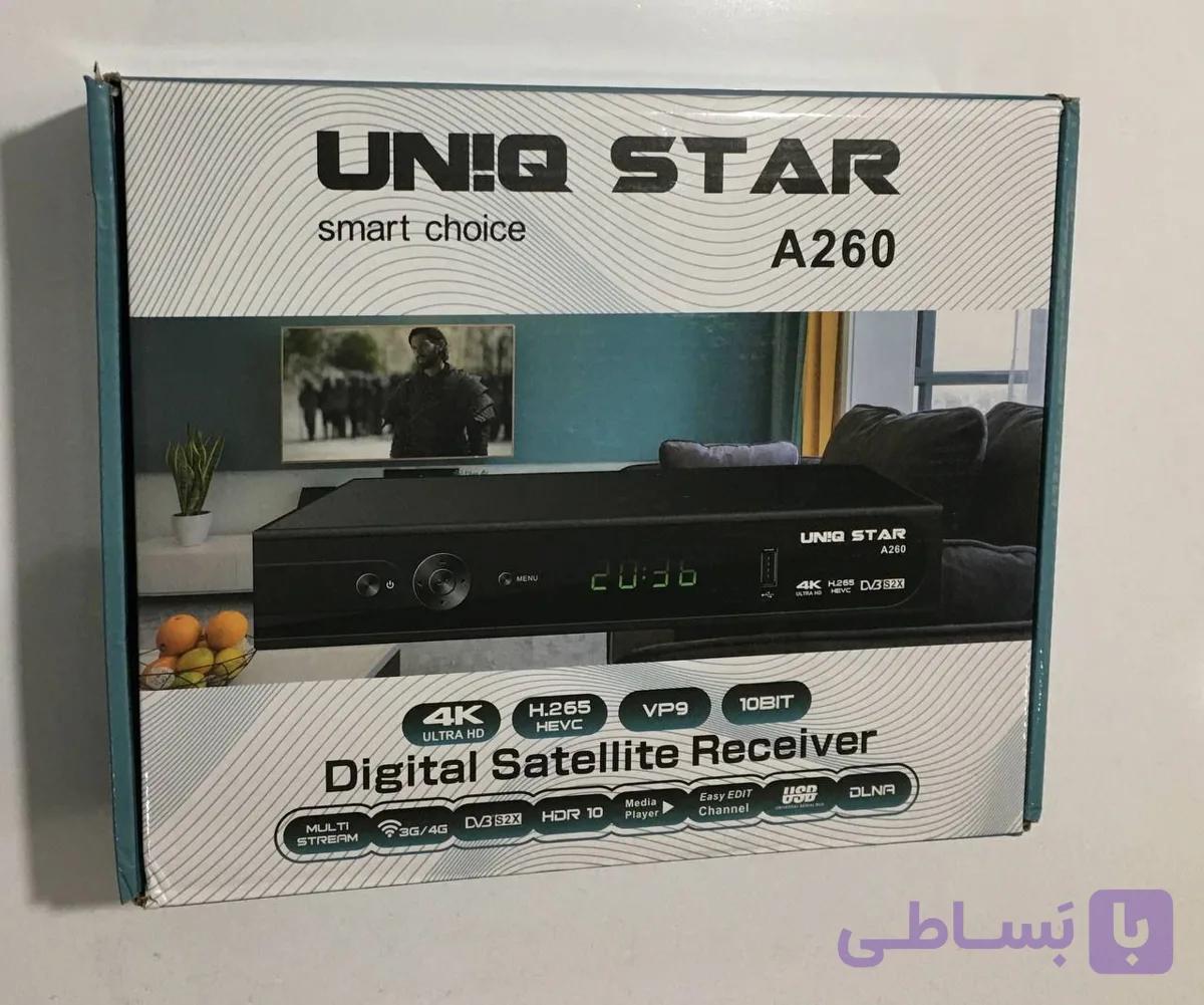 گیرنده فورکی یونیک استار مدل A260 ریموت کنترل لرنینگ